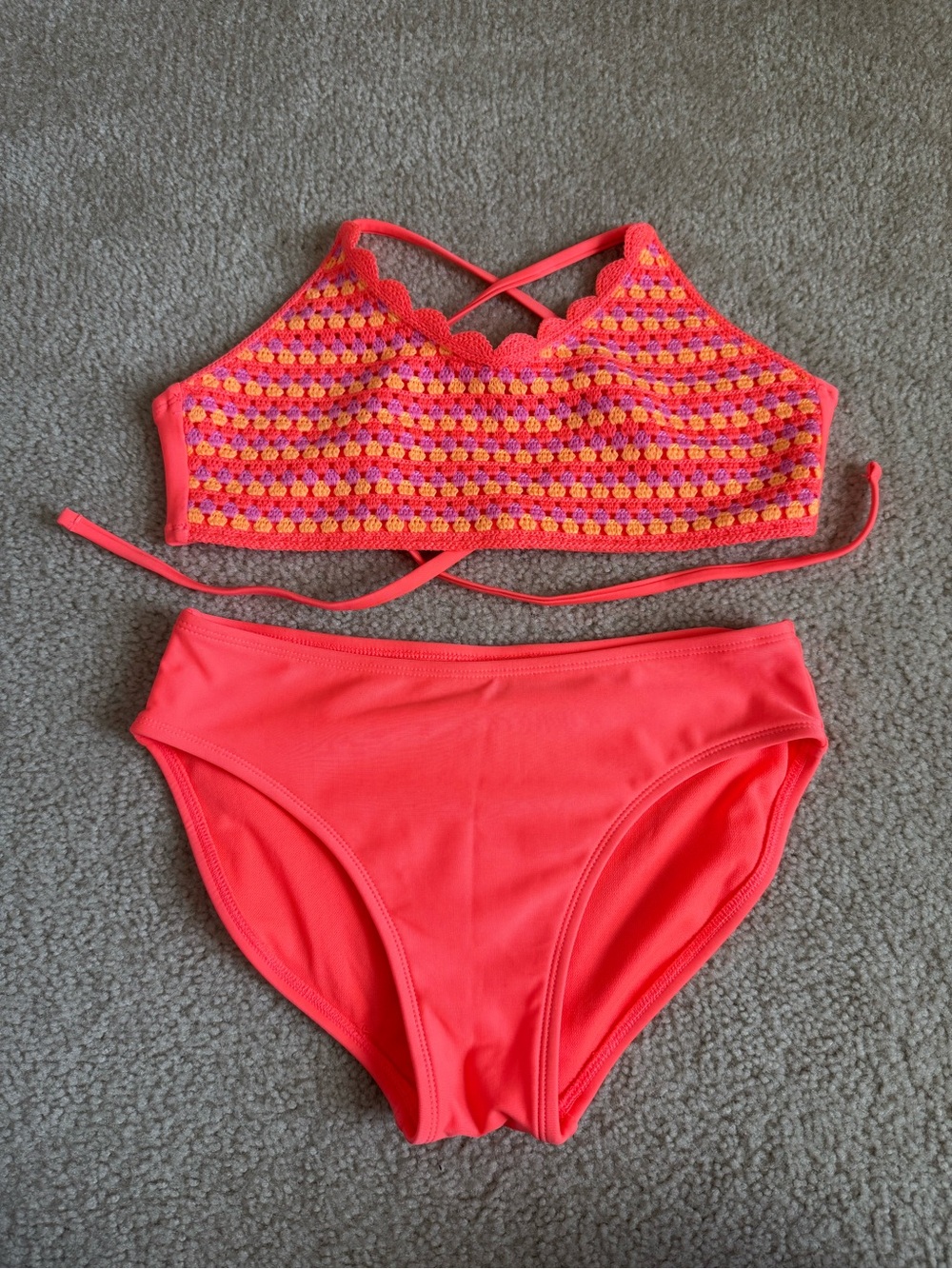Target Art Class Girls Coral Bikini XL (14)